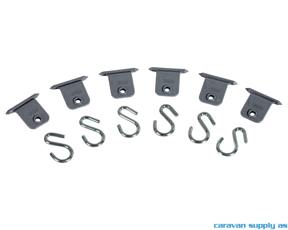 KIT AWNING HANGERS FIAMMA 6 HOOKS 98655-743