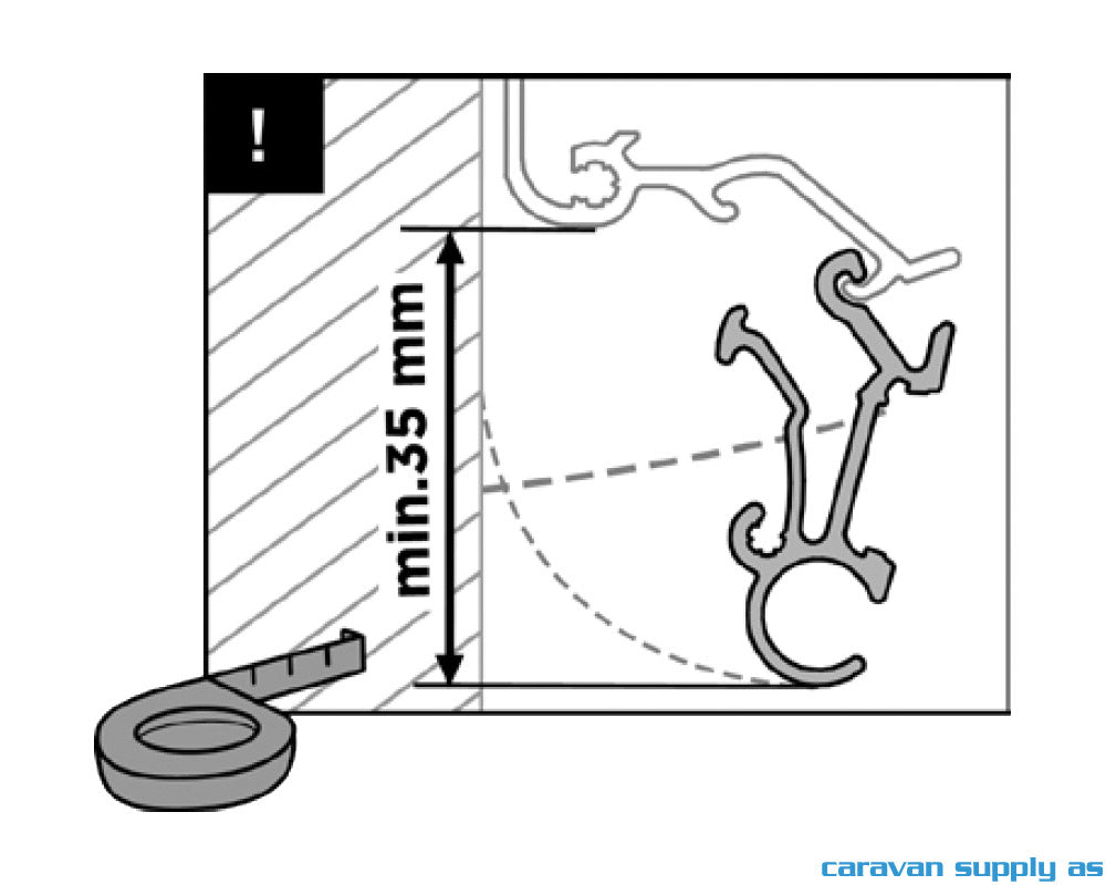 THULE TENT LED MOUNTING RAIL 5200