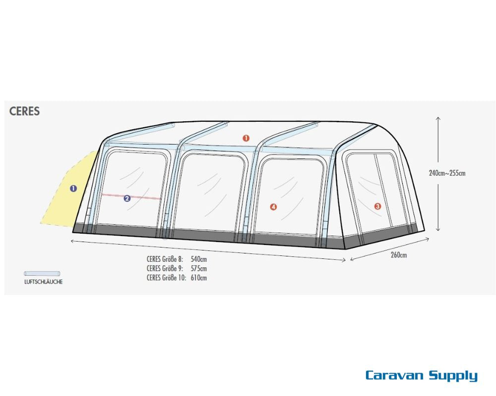 TELT WESTFIELD CERES 8 540CM
