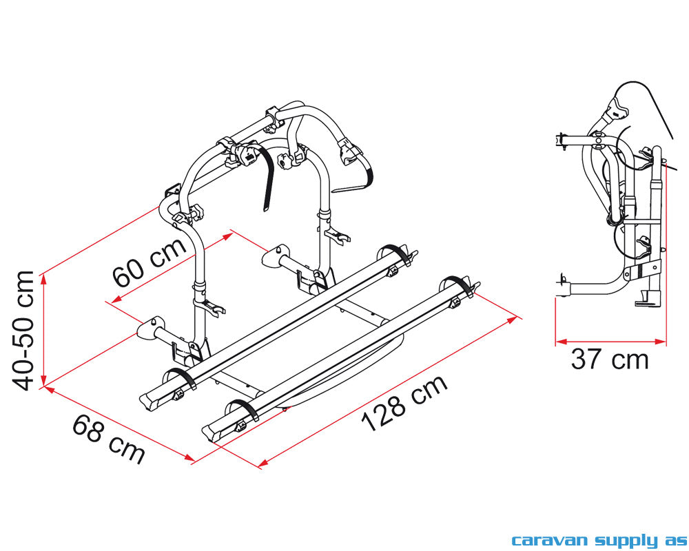 SYKKELSTATIV CARRY BIKE PRO C KNAUS/EIFELLAND