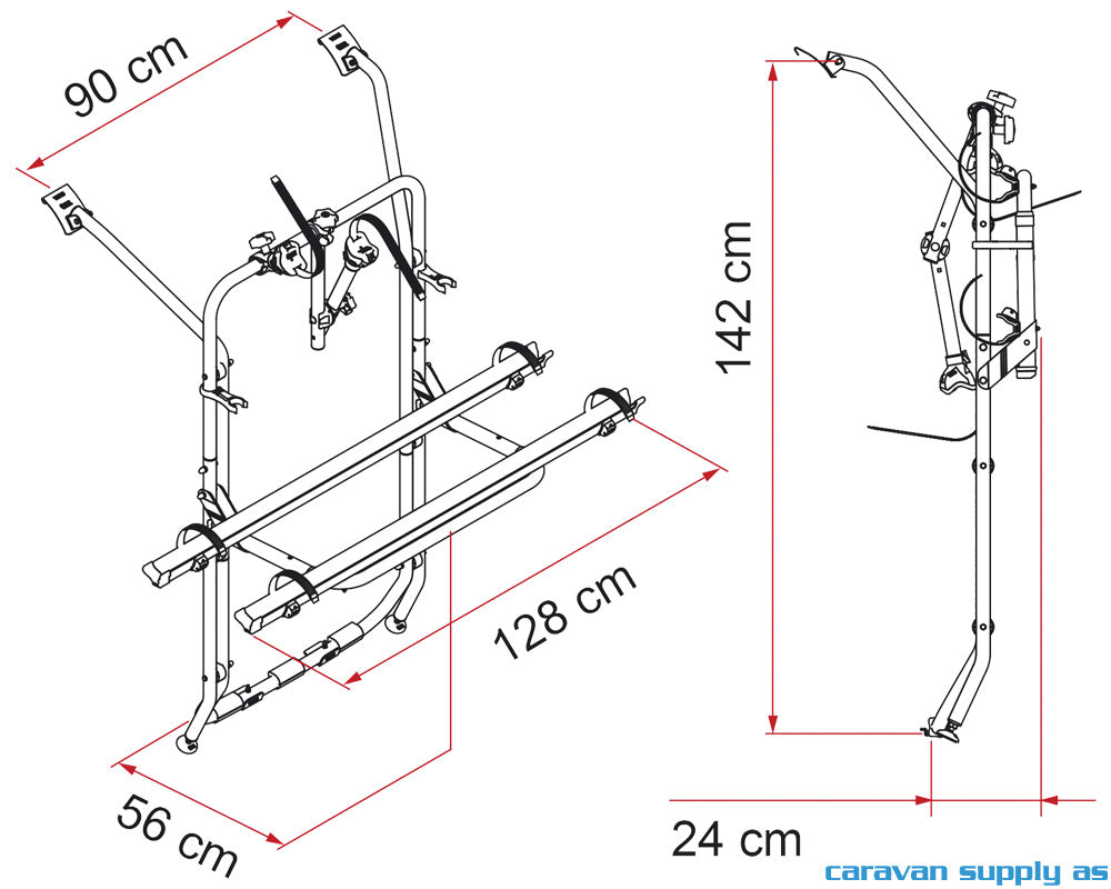 SYKKELSTATIV CARRY BIKE VW T5 ETTER 07/2003