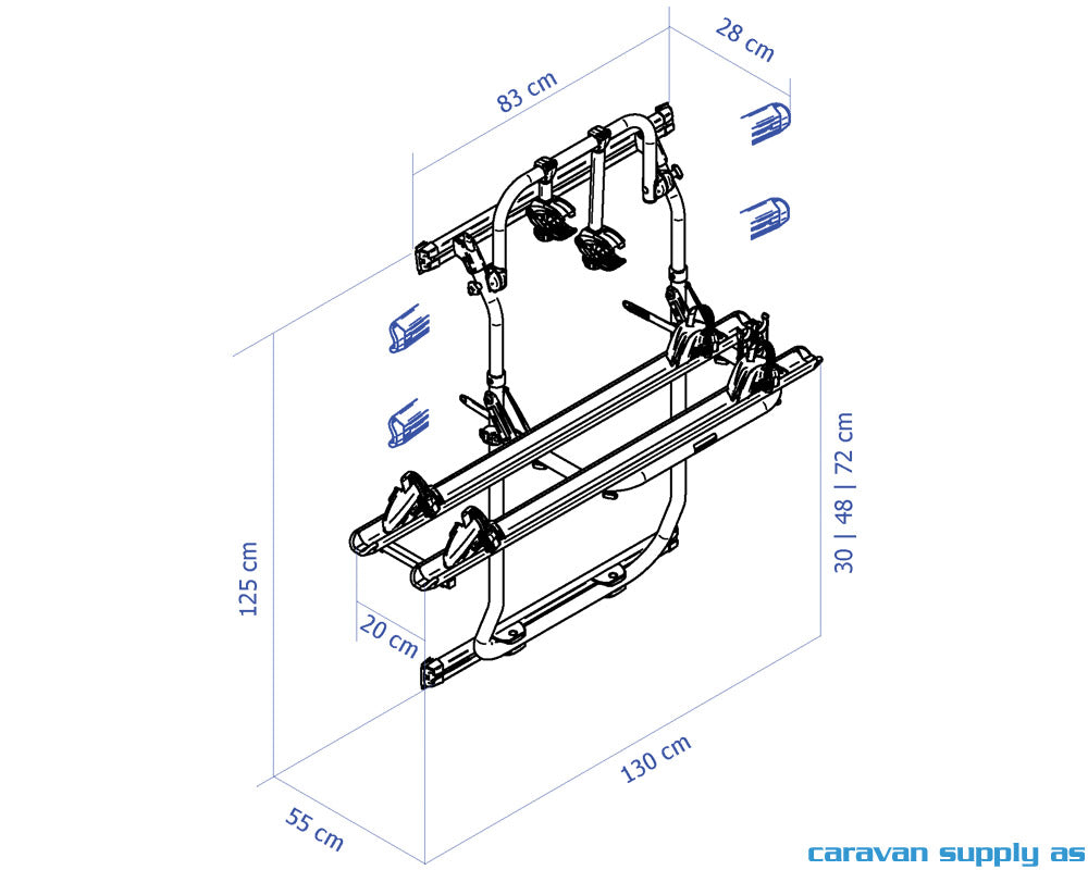 SYKKELSTATIV THULE SPRINTER>2006/CRAFTER06-17BLACK