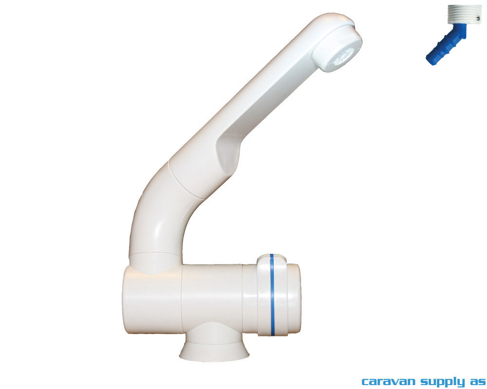 VANNKRAN COMPACT Ø20MM M/BRYTER HVIT