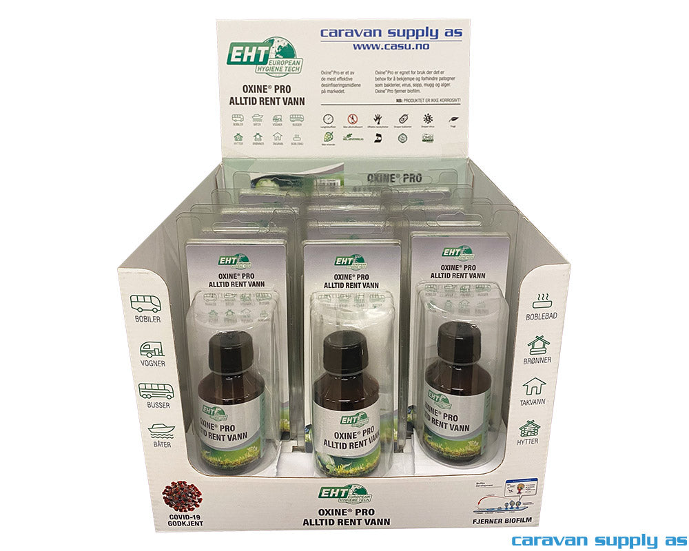 TANKRENSEMIDDEL OXINE PRO DISPLAY 12 STK