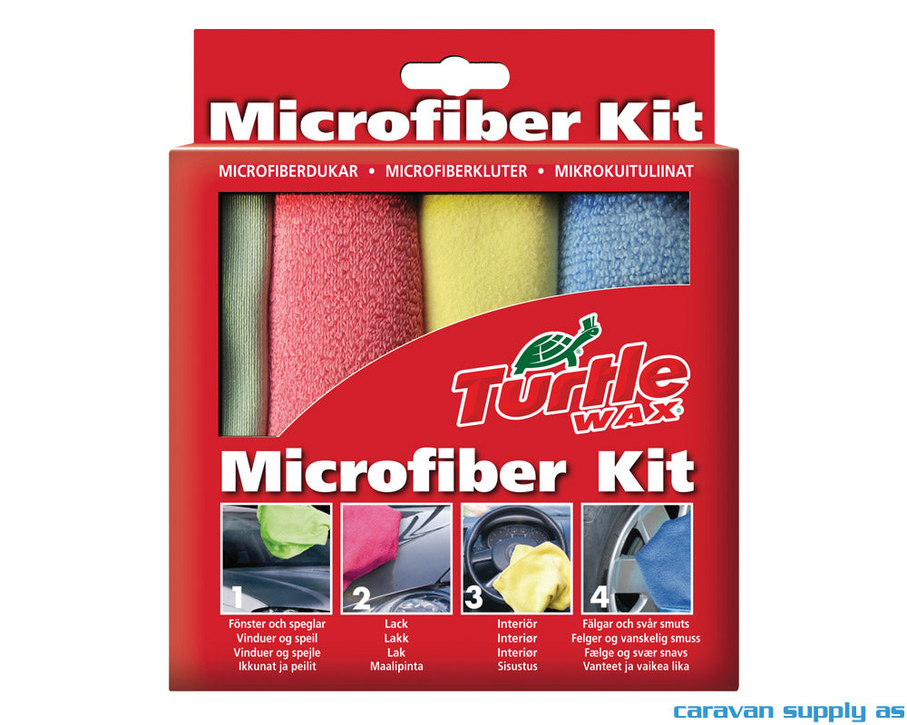 TURTLE WAX MIKROFIBERKLUTER 4STK