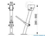 STØTTEBEN TIL BOBIL ST.LA. UNIVERSAL H:39-55CM 2ST
