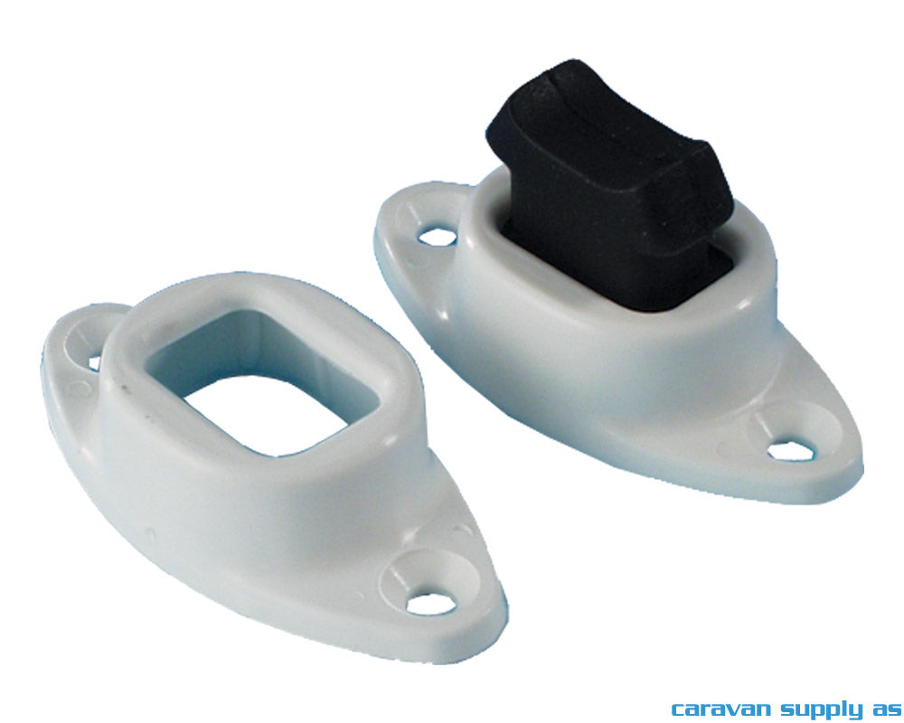 DØRHOLDER TRE DELER HVIT/SVART