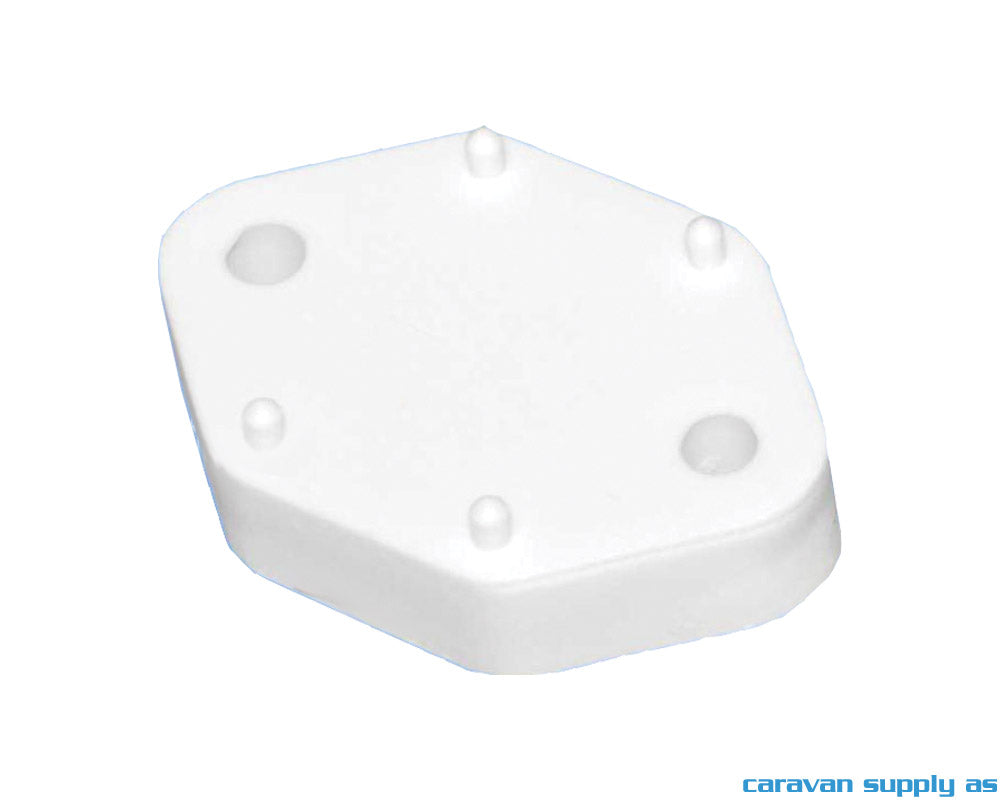 SPACER TIL DØRHOLDER STREK HVIT VARENR 37147