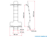 STIGE UTVENDIG FIAMMA DELUXE DJ M/6 TRINN DUCATO