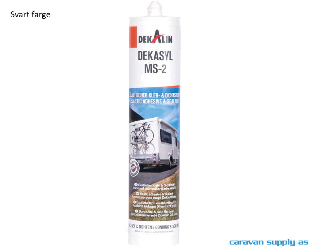 LIM- OG TETNINGSMASSE DEKALIN DEKASYL MS2 290ML SVART