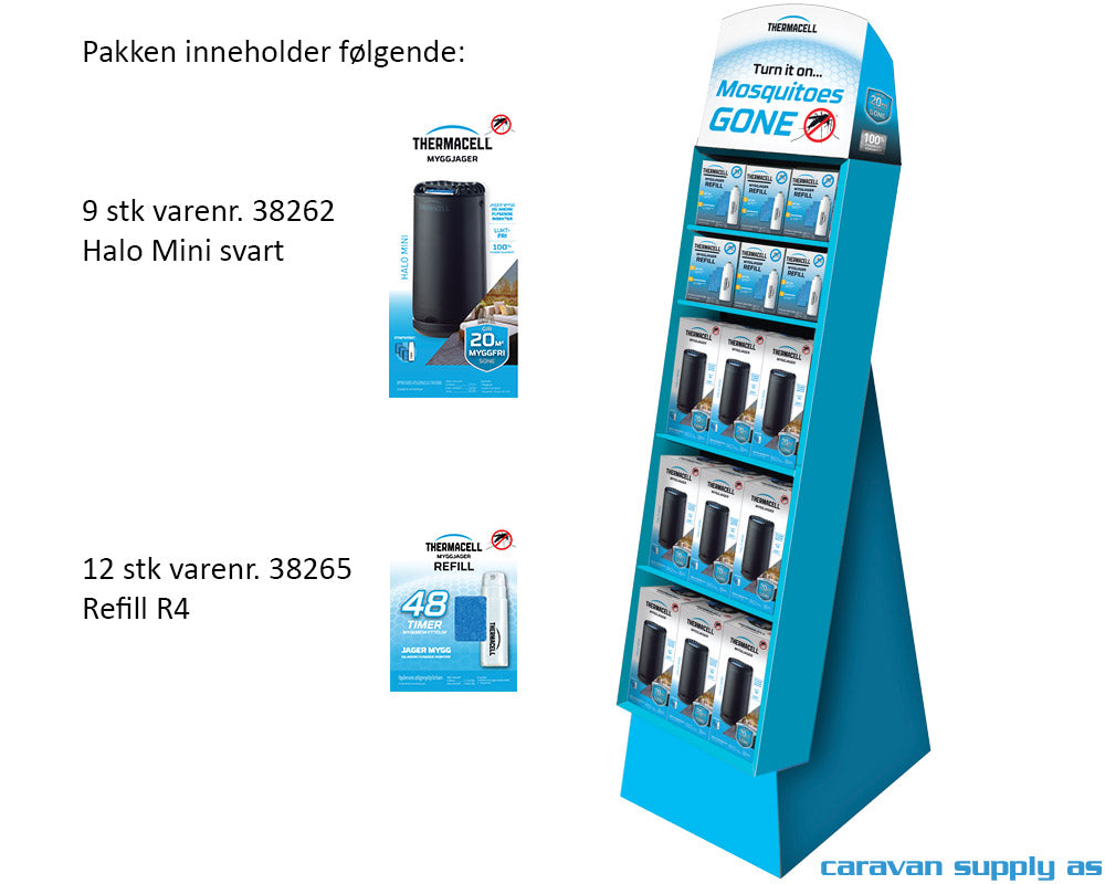 SJOKKSELGER MYGGJAGER THERMACELL HALO MINI SVART