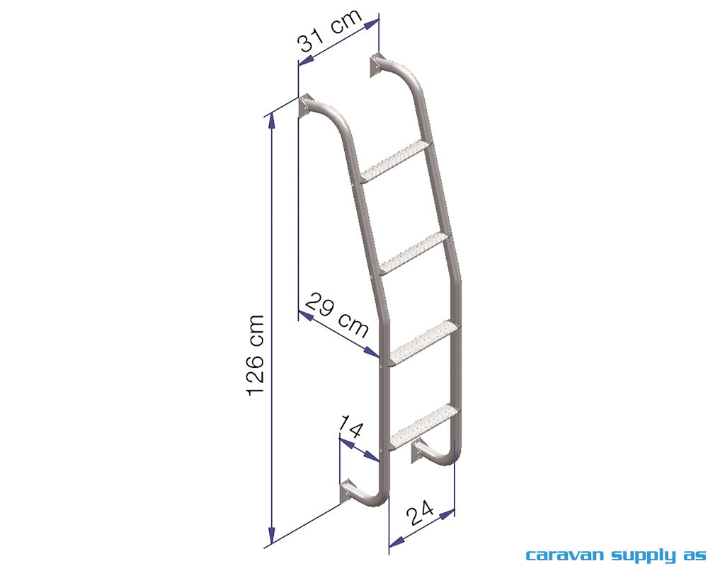STIGE UTVENDIG THULE LADDER M/4 TRINN