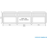 LEVEGG OXYGEN WINDBREAK 500X140CM GRÅ
