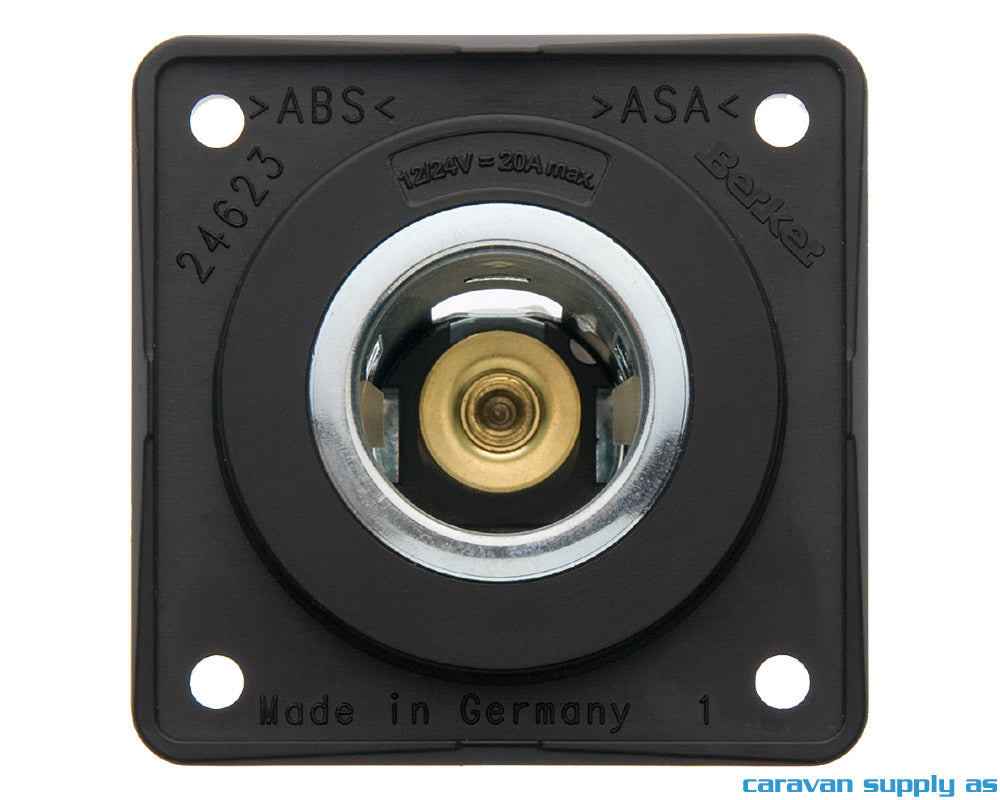 UTTAK 12V BERKER U/RAMME 55X55MM ANTRASITT MATT