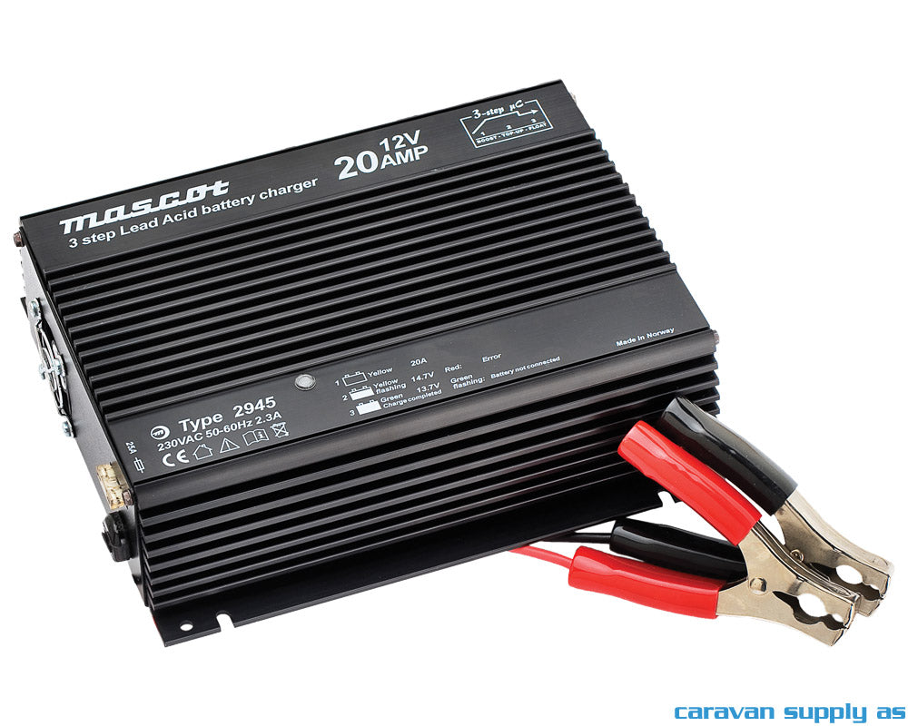 BATTERILADER MASCOT 2945 20A 12V 3TRINN BATKLEM BR