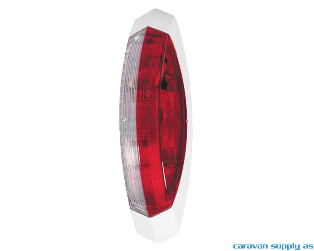 MARKERINGSLYS HELLA AVLANG 122X39X28MM HVIT RAMME