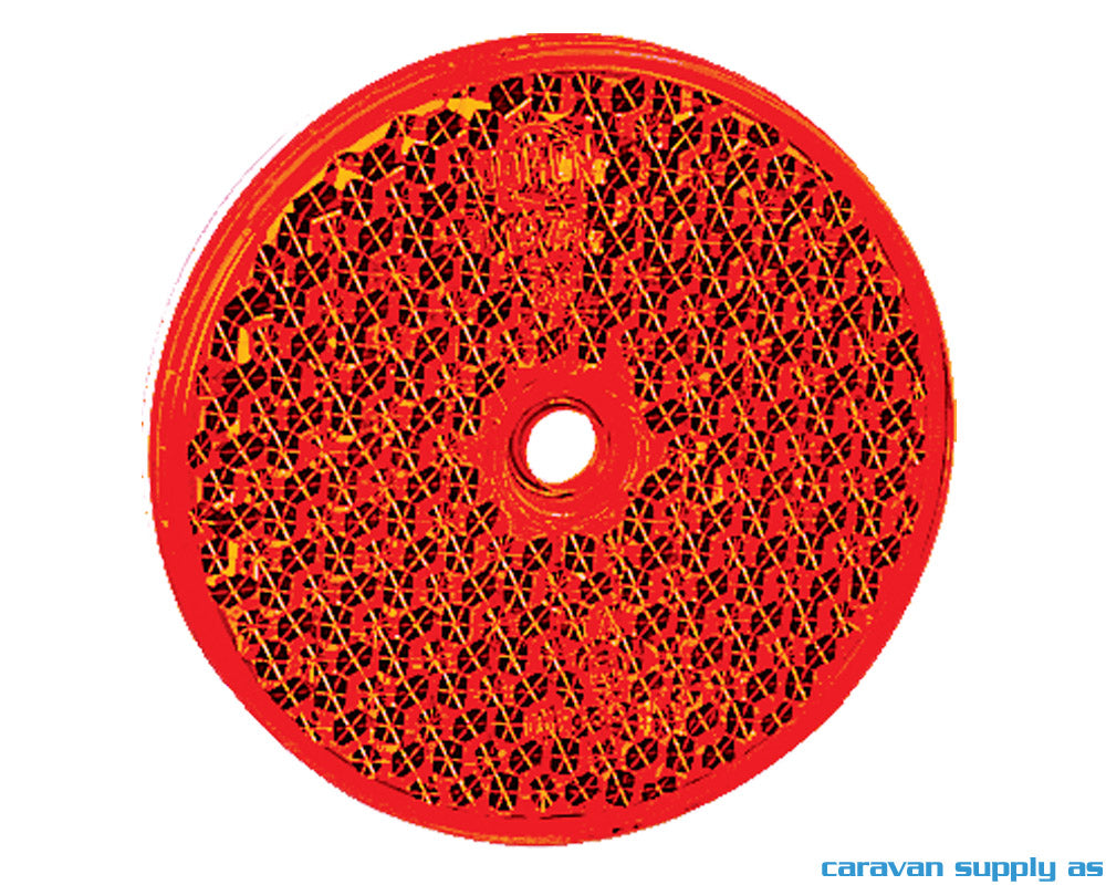 REFLEKS RUND Ø60MM RØD 2STK