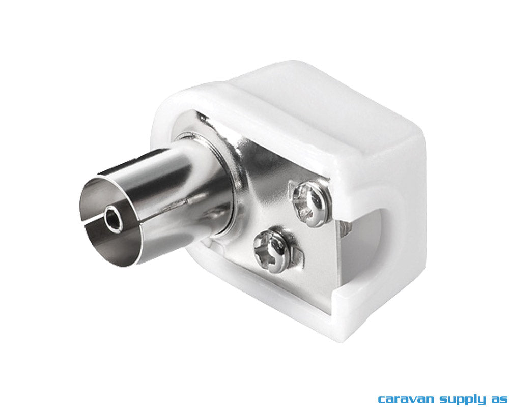 KOAXPLUGG HUNN PLAST HVIT