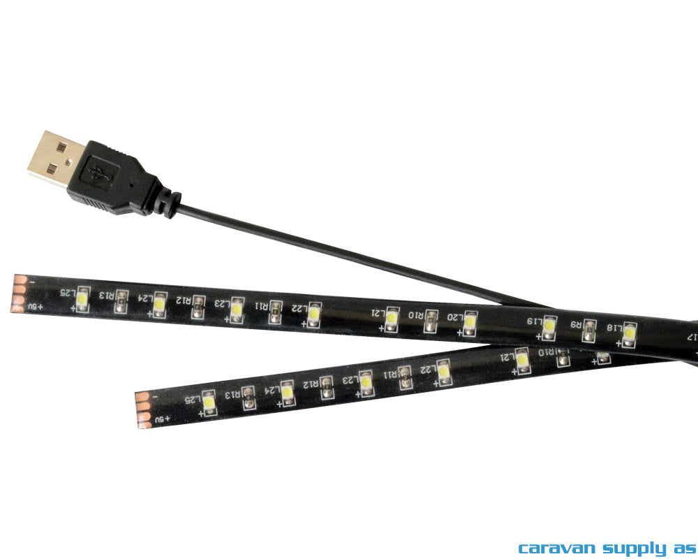 LYSSTRIPE LED USB TIL 80" TV 2X50CM HVIT L10