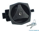 DØRLÅS KOMPLETT M/SYLINDER OG 2 NØKLER UNIVERSAL