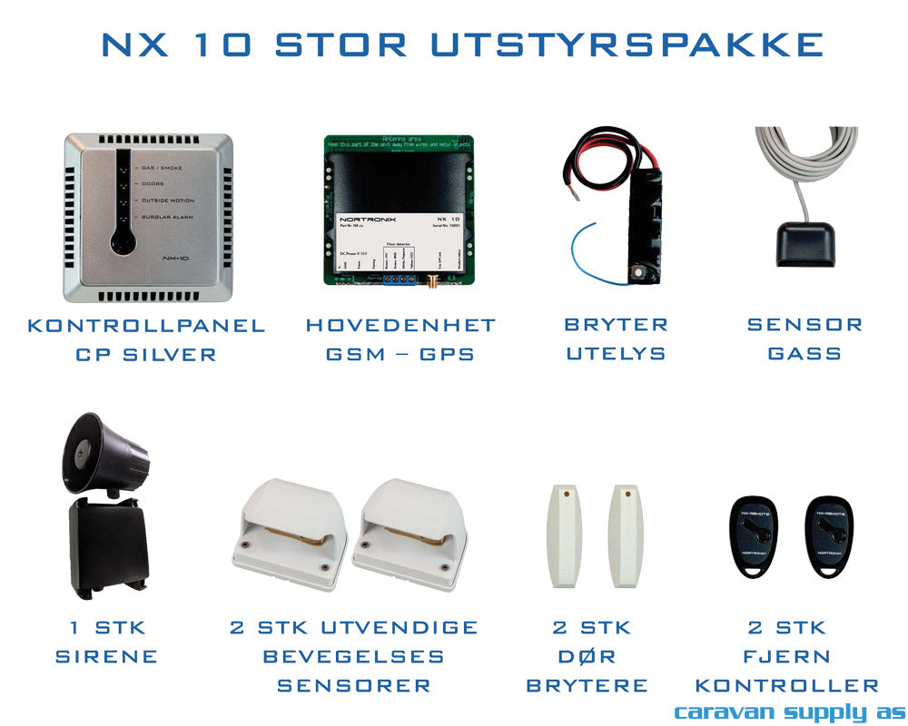 ALARM NX-10 STOR PAKKE HVIT