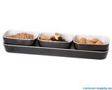 SERVERINGSFAT GIMEX QUADRATO BAGUETTE 36X9CM SVART