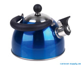 KAFFEKJELE 1,8L RUSTFRITT STÅL PLYSTRENDE BLÅ