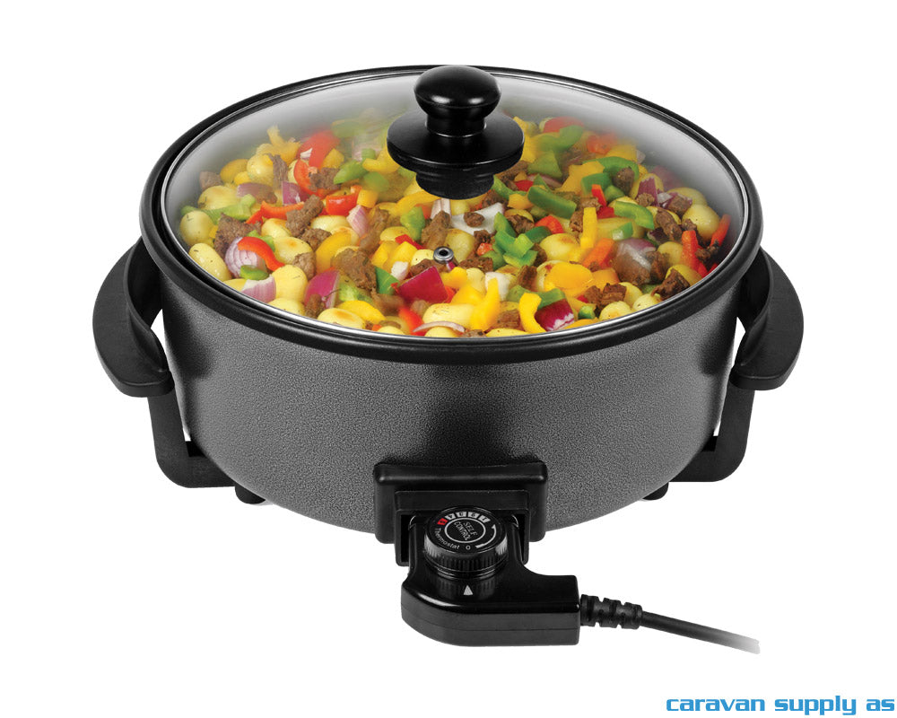 STEKEPANNE TRISTAR XL Ø30CM M/GLASSLOKK 230V