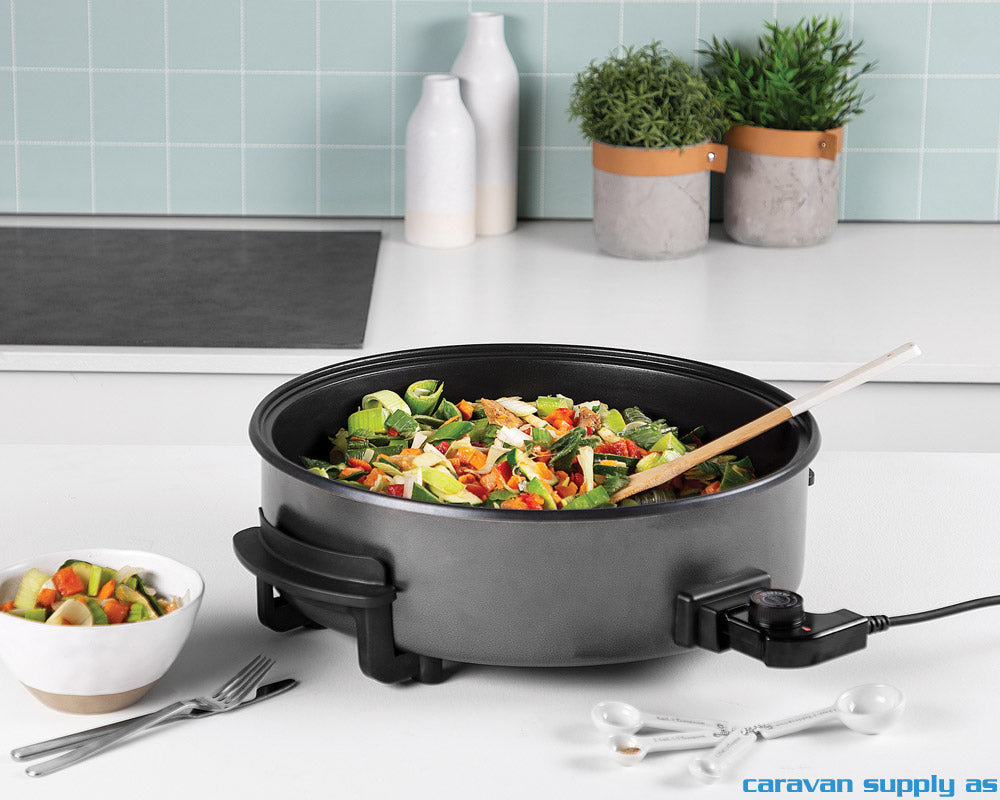 STEKEPANNE TRISTAR XXL Ø40CM M/GLASSLOKK 230V