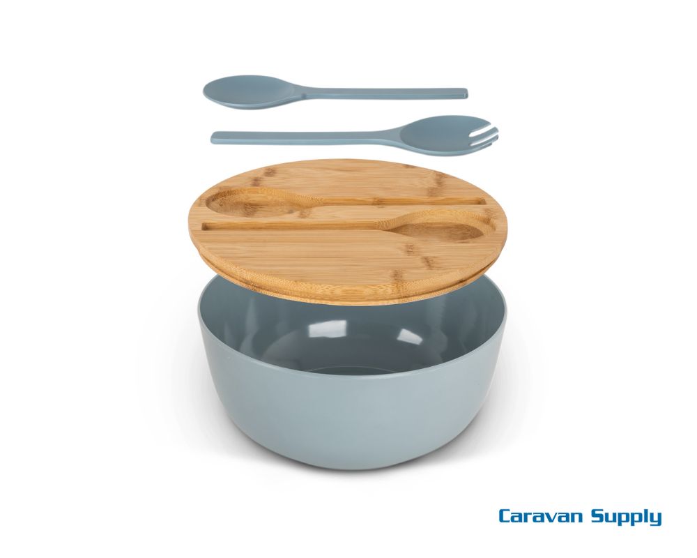 SALAT BOLLE M/LOKK OG BESTIKK GRÅ