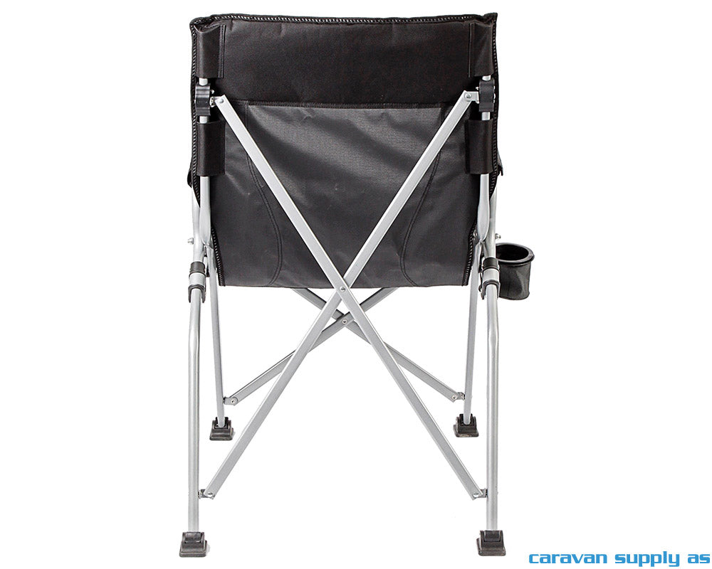 CAMPINGSTOL BRUNNER RAPTOR NG POLSTRET SVART/GRÅ