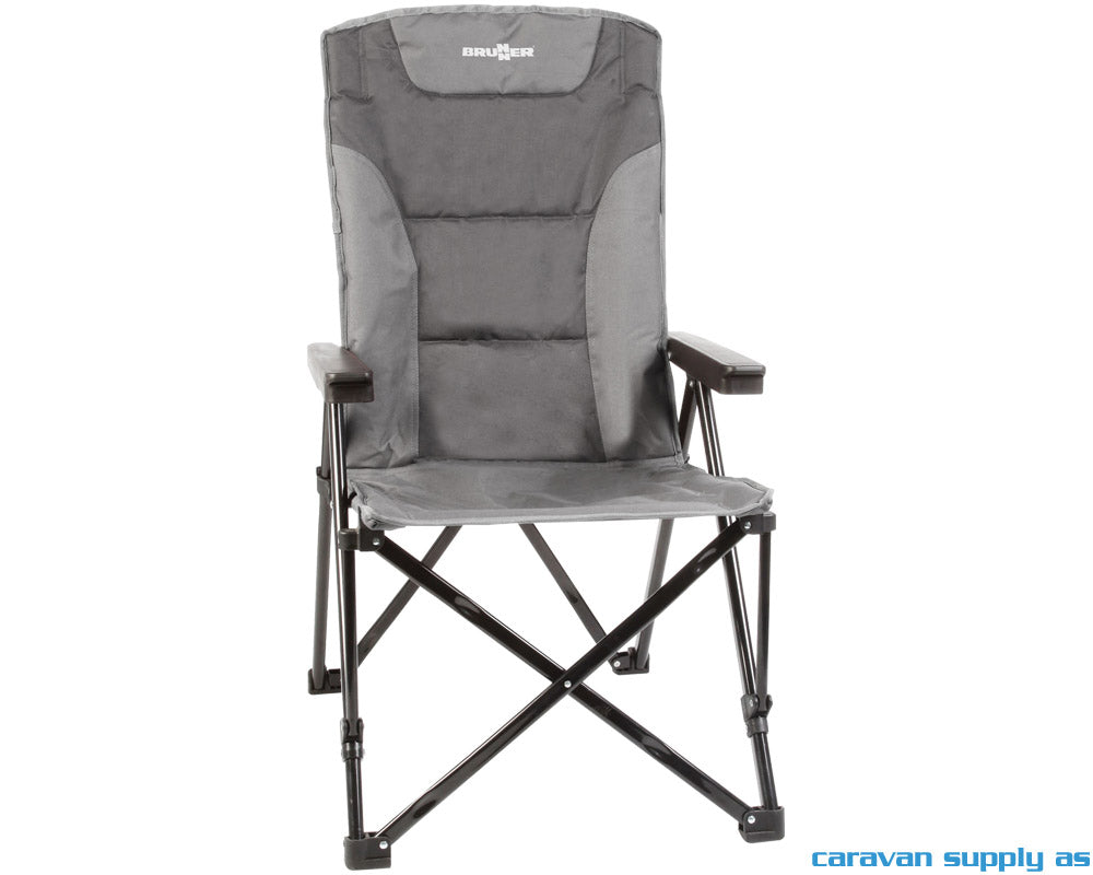 CAMPINGSTOL BRUNNER RAPTOR RECLINER GRÅ/SVART