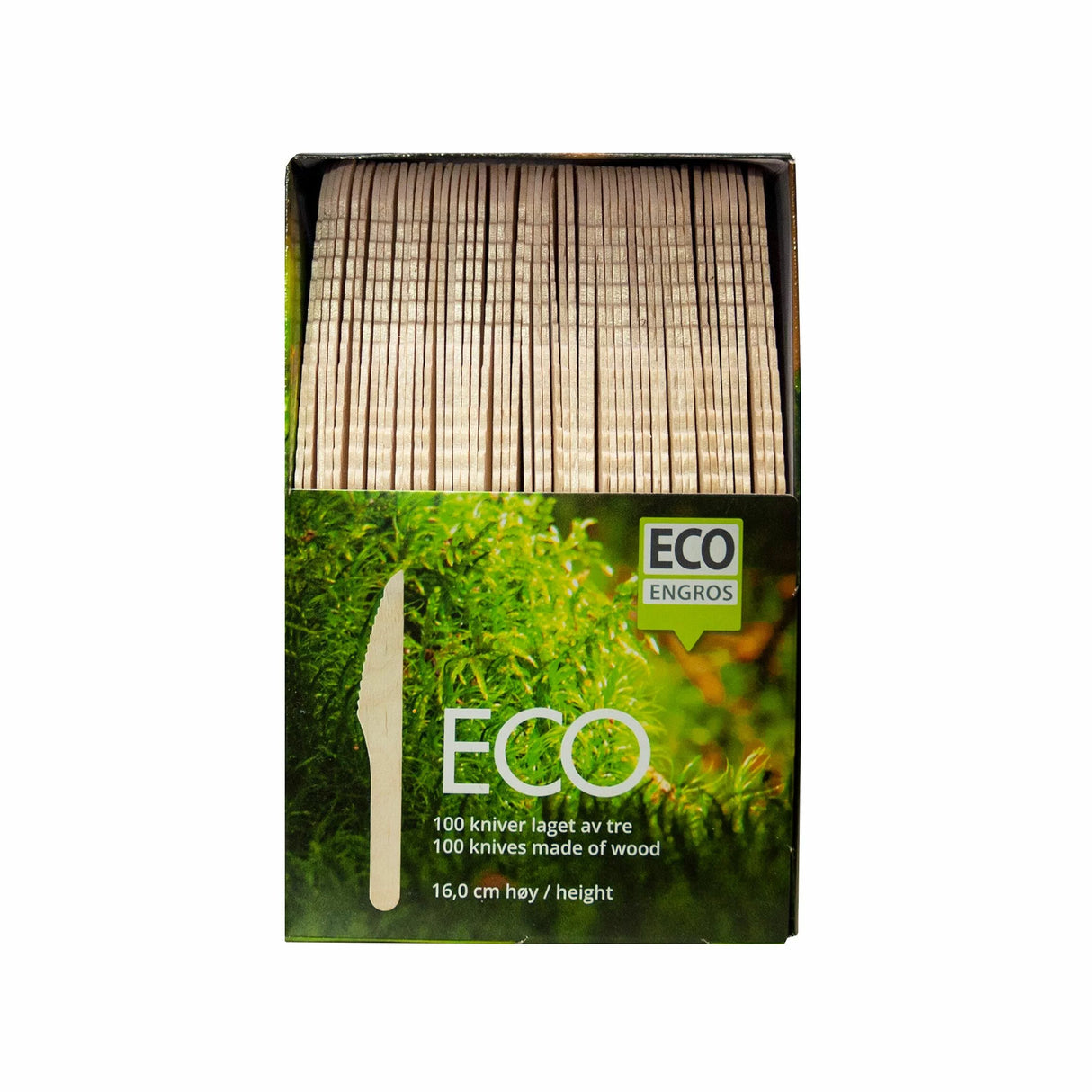 Kniver  tre 16 cm 100pk