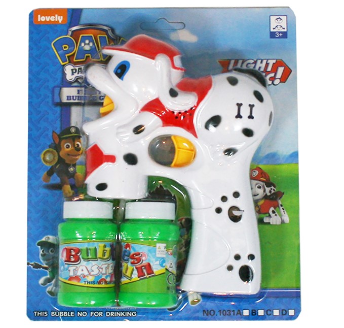 SÅPEBOBLEPISTOL HUND MED LYS