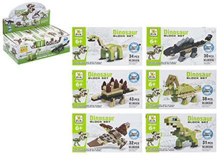 BYGGESETT DINOSAUR  14 CM