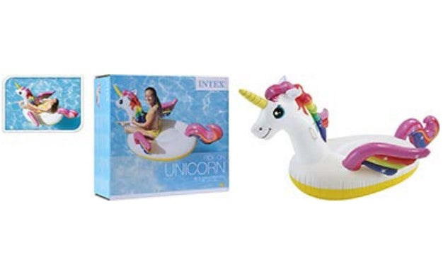 BADELEKE ENHJØRNING 201 X 140 X 97 CM