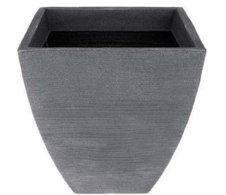 BLOMSTERPOTTE RIBB GRÅ