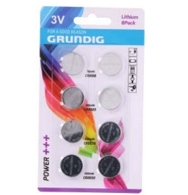 GRUNDIG KNAPPCELLE 8 PK 3 ASS