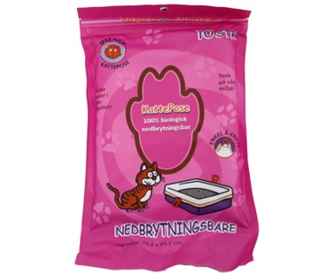 KATTESANDPOSE 10 PK NEDBRYTBAR