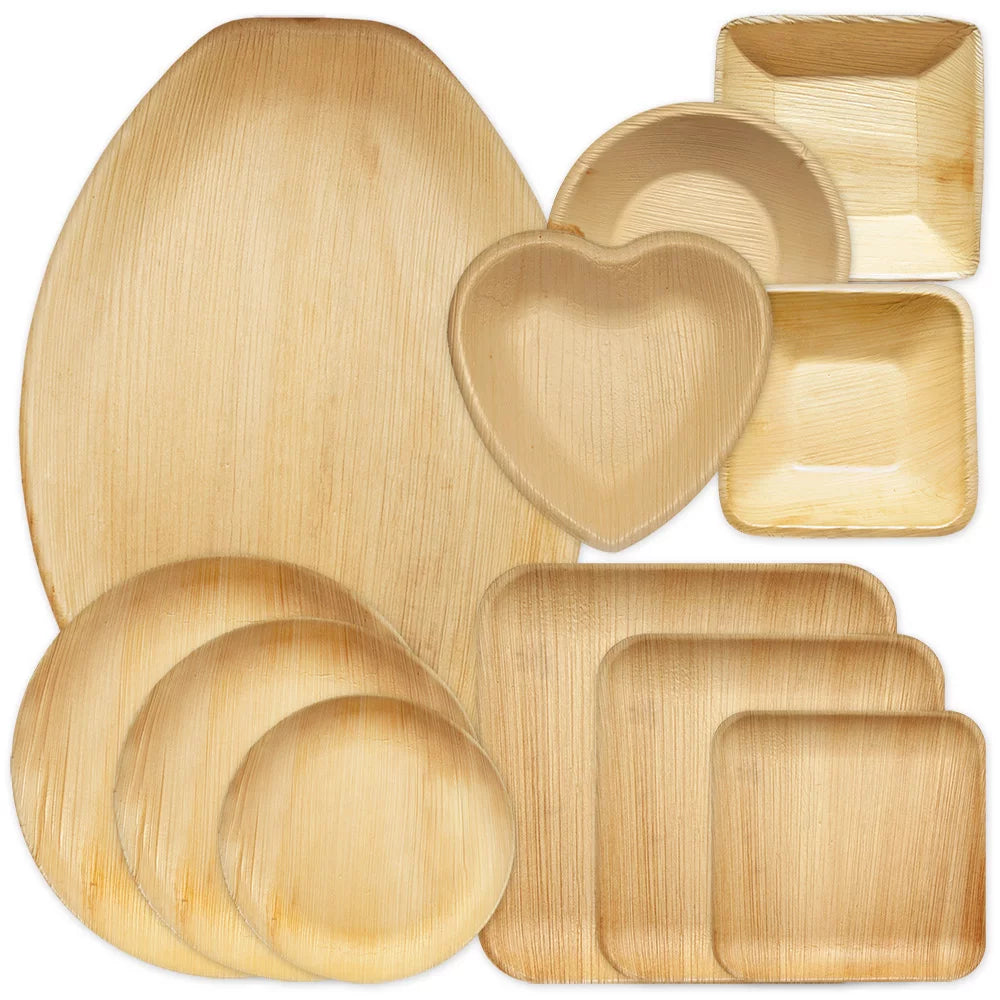 Tallerken 20,3 cm rund palmeblad 25 stk