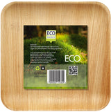 Tallerken Palmeblad 25,4 cm firkantet 25 pk