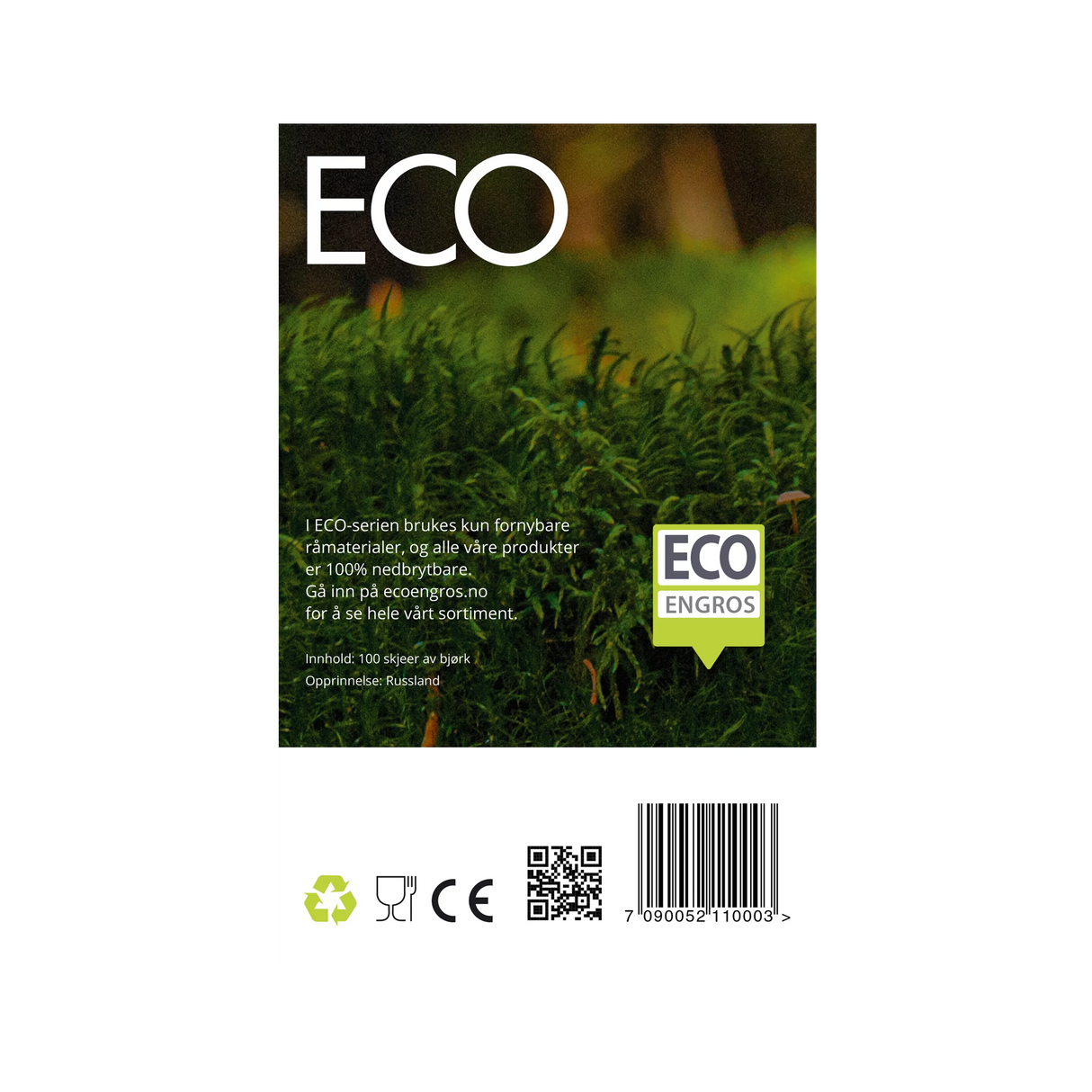 Spiseskje tre 16 cm 100pk