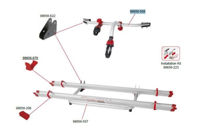 BB fixing support CB Garage Standard 98656-558