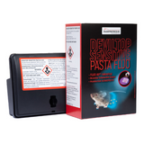 Musegift med sporings pasta - Deviltop sensitive fluo - 2x15 g