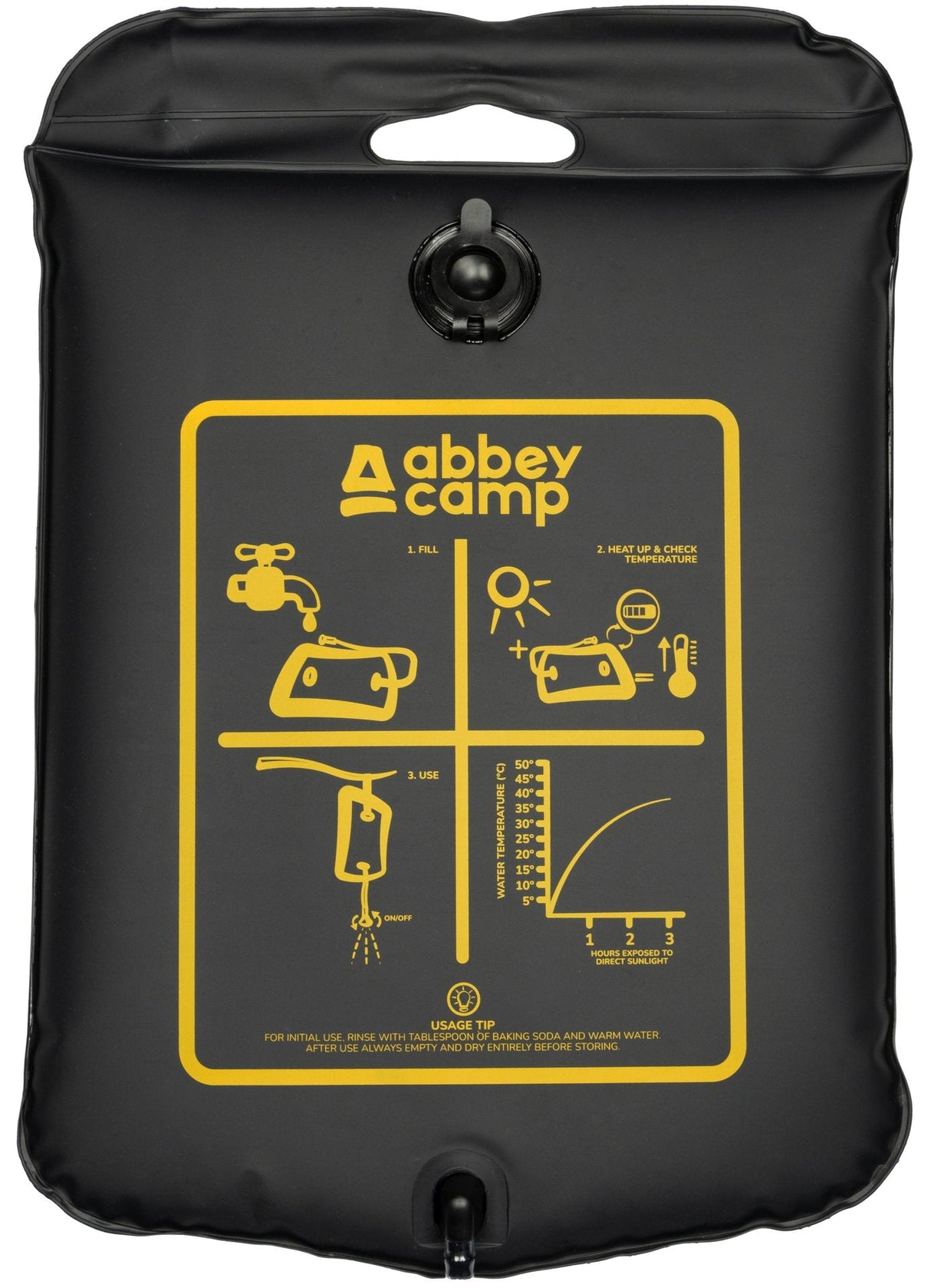Soloppvarmet campdusj 20 liter Talloires 020