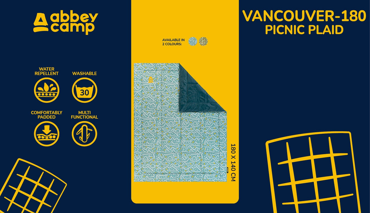Vattert piknikteppe Print Vancouver 180