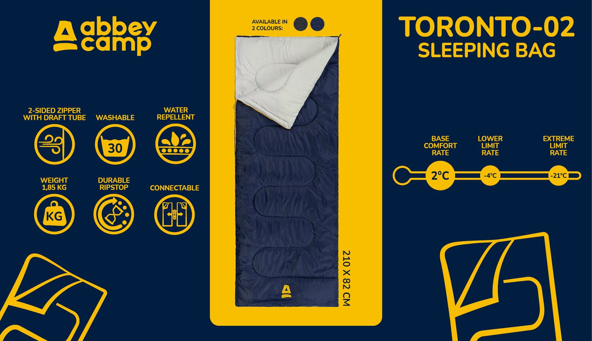 Sovepose rektangulær Ripstop Toronto 02