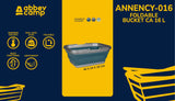 Sammenleggbar oppvaskbalje 16 liter Annency 016