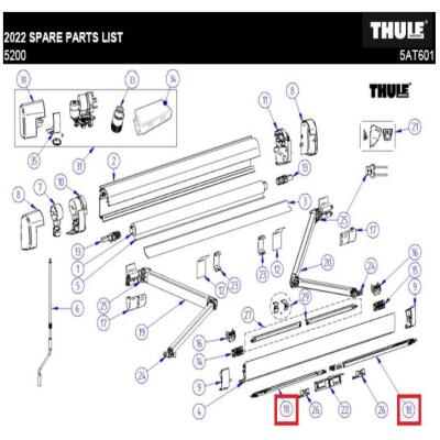 Support arm 5200 3.50-5.00M 1500603081